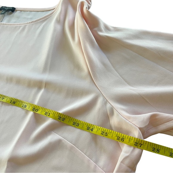 NWT Talbots Womens Pale Pink Blouse Top Cutouts Long Sleeved Zip Side size 3X - Picture 12 of 12